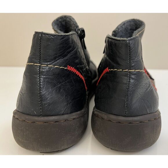 Rieker Simona 94 black leather ankle boots. - Picture 3 of 8